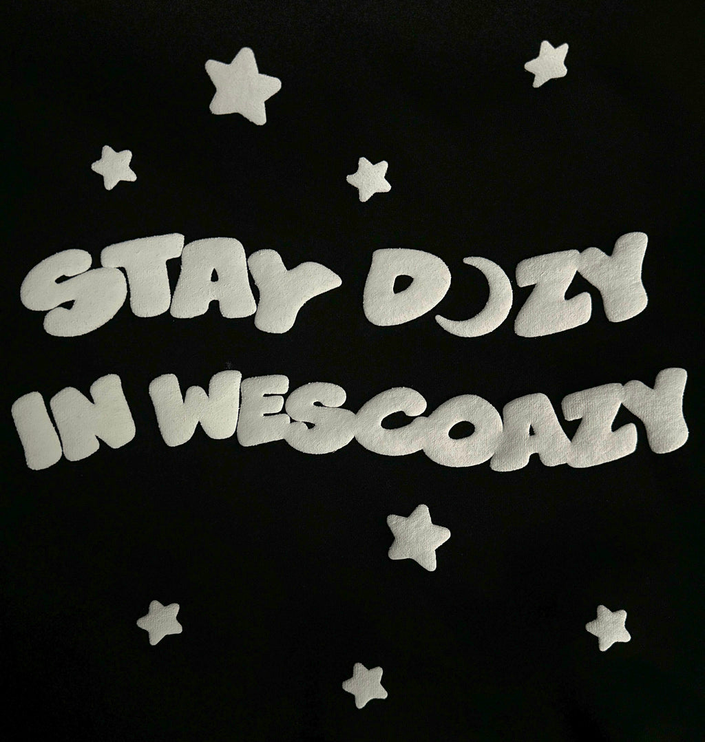 COAZY BLACK ZIP-UP HOODIE