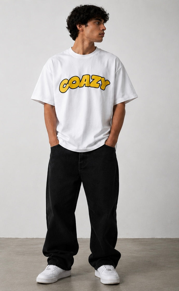 WHITE COAZY T SHIRT
