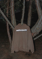 WESCOAZY SCREEN PRINTED BROWN HOODIE