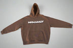 WESCOAZY EMBROIDERY BROWN HOODIE