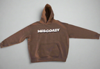 WESCOAZY SCREEN PRINTED BROWN HOODIE